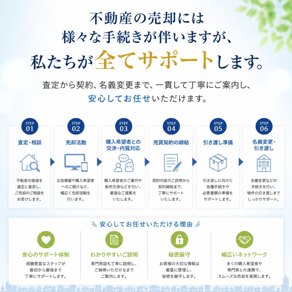 スムーズな売却手続き