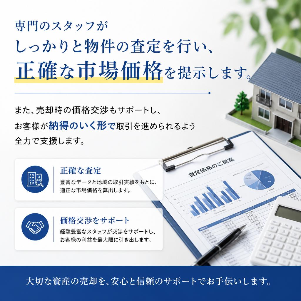 信頼の価格査定と交渉