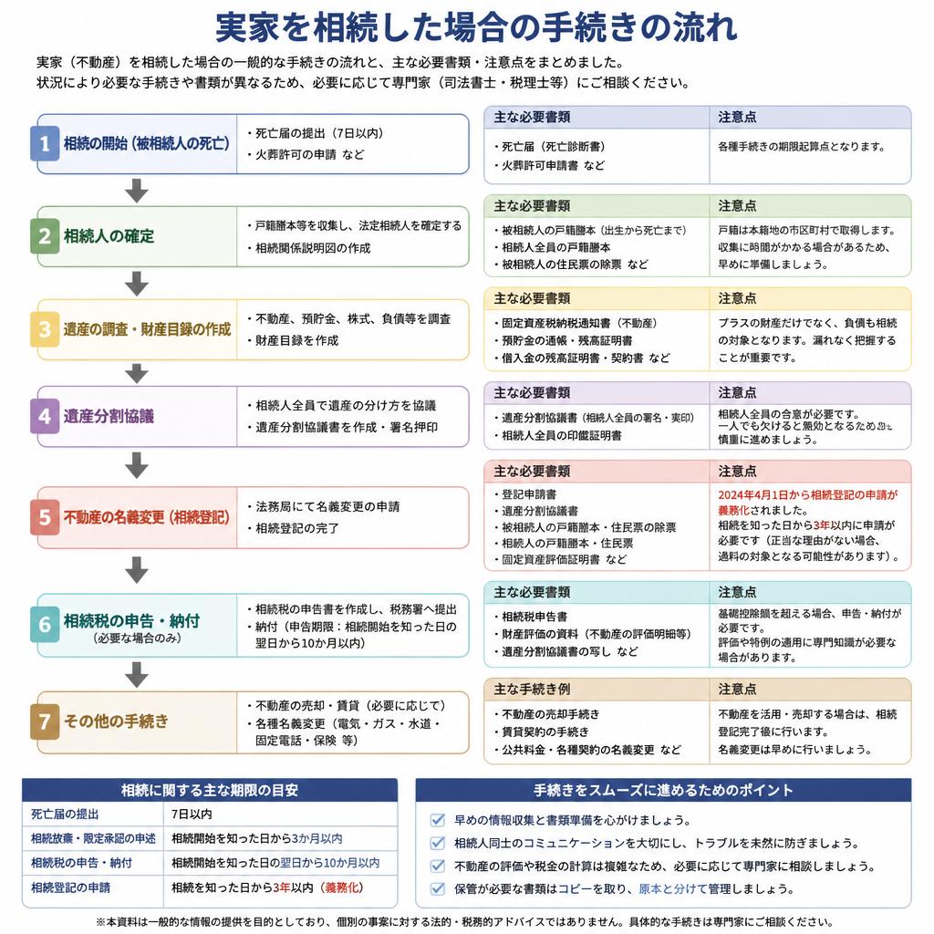 2. 相続手続きの基本とポイント